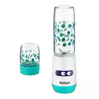 Блендер Kitfort «2 в 1» Shake &amp; Take КТ-3043-3 бирюзовый