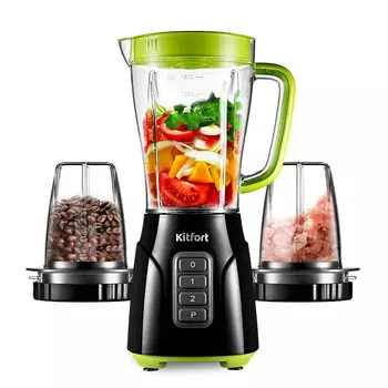 Блендер стационарный Kitfort KT-3032-2 «3 в 1» салатовый