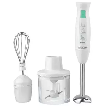 Блендер погружной Scarlett SC-HB42F24 800Вт белый