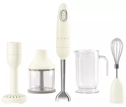 Блендер погружной SMEG HBF22CREU, кремовый, Стиль 50-х гг.