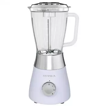 Блендер стационарный Supra HBS-123 450Вт белый/серебристый