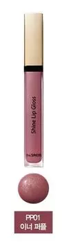 Блеск для губ The Saem Eco Soul Shine Lip Gloss PP01 Inner Purple 3,4 г
