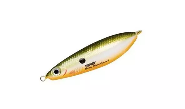 Блесна Rapala Rattlin Minnow Spoon незацепляйка с шумовой камерой 8см, 16гр. (RMSR08-RFSH)