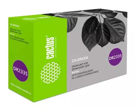 Блок фотобарабана Cactus CS-DR2335 черный ч/б:12000стр. для L2500/2520/2540/HL2300/2340/2360/MFC2700 Brother