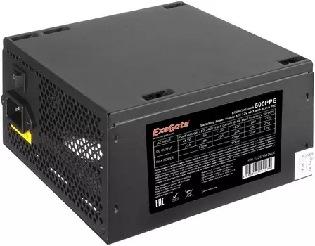 Блок питания ExeGate 500PPE 500W Black (EX260641RUS-PC)