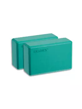 Блоки для йоги, Bradex SF 0613, бирюзовый, 2 шт