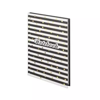 Блокнот (135х206 мм) А5 STAFF, 80 л., твердый, тиснение фольгой, "Стильный", 111611 (5 шт.)