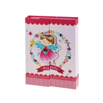 Блокнот 7БЦ, А5, 56 л., металлический замок, блестки, подарочная упаковка, BRAUBERG Маленькая фея, 133х178 мм, 128405