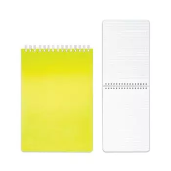 Блокнот А5, 80 л., гребень, пластиковая обложка, HATBER, DIAMOND-желтая, 145х205 мм, 80Б5B1гр_02037, B165645, (12 шт.)