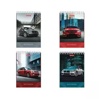 Блокнот, А5, 80 листов, гребень, жесткая подложка, клетка, BRAUBERG Драйв, 146х206 мм, 129816, (14 шт.)