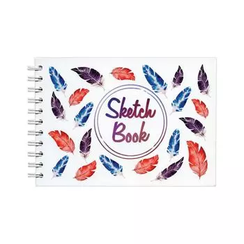 Блокнот для эскизов (скетчбук), белая бумага, А6, 105х145 мм, 100 г/м2, 60 листов, гребень, жёсткая подложка, 2620, (20 шт.)