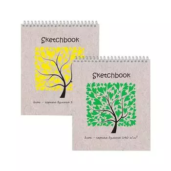 Блокнот для эскизов (скетчбук), черная бумага, А5+, 170х200 мм, 140 г/м2, 20 листов, гребень, жёсткая подложка, 2622