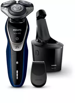 Бритва роторная Philips Series 5000 S5572/10 черный/синий