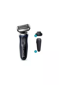 Бритва сетчатая Braun 70-B1200s черный/синий