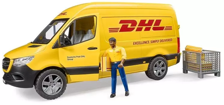 Bruder 02671 Машина Mercedes-Benz Sprinter фургон DHL с фигуркой