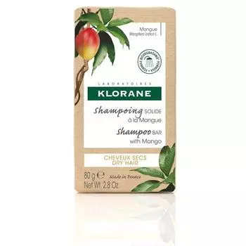 Брусковый шампунь Klorane с маслом Манго 80 г