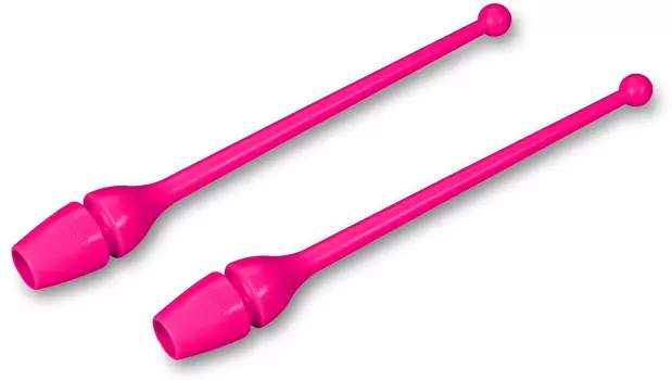 Булавы для художественной гимнастики INDIGO (термопластик), SM-352, Цикламеновый, 36 см