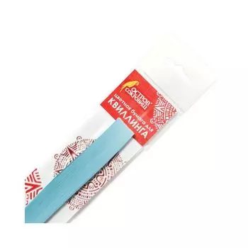 Бумага для квиллинга голубая, 125 полос, 3 мм х 300 мм, 130 г/м2, ОСТРОВ СОКРОВИЩ, 128761 (5 шт.)