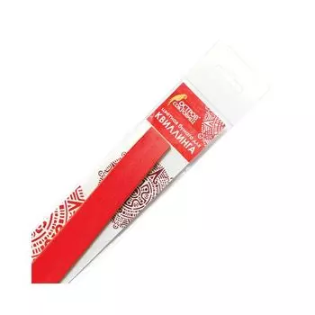 Бумага для квиллинга красная, 125 полос, 3 мм х 300 мм, 130 г/м2, ОСТРОВ СОКРОВИЩ, 128758 (5 шт.)