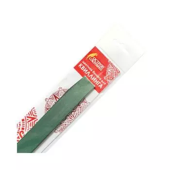 Бумага для квиллинга зеленая, 125 полос, 3 мм х 300 мм, 130 г/м2, ОСТРОВ СОКРОВИЩ, 128764 (5 шт.)