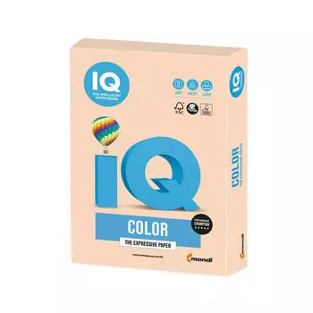 Бумага IQ color, А4, 160 г/м2, 250 л., пастель, темно-кремовая, SA24