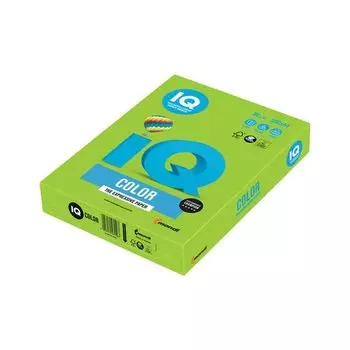 Бумага IQ color, А4, 80 г/м2, 500 л., интенсив, ярко-зеленая, MA42