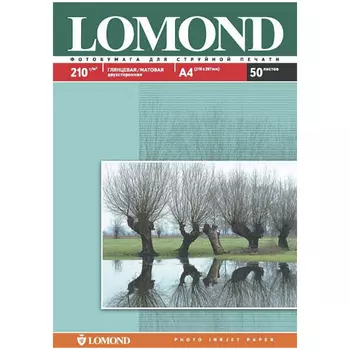 Бумага Lomond 0102021 A4/210г/м2/50л./белый глянцевое/матовое для струйной печати