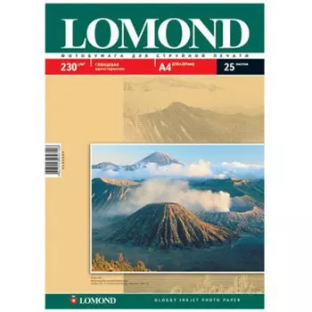 Бумага Lomond 0102049 A4/230г/м2/25л./белый глянцевое для струйной печати