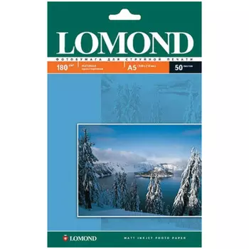 Бумага Lomond 0102068 A5/180г/м2/50л./белый матовое для струйной печати