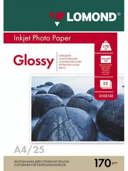 Бумага Lomond 102143 A4/170г/м2/25л./белый глянцевое для струйной печати