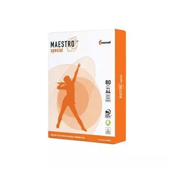 Бумага офисная А4, класс B, MAESTRO SPECIAL, 80 г/м2, 500 л., Сыктывкар, белизна 162% (CIE)