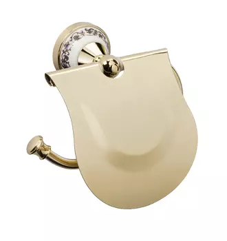 Бумагодержатель FIXSEN Bogema Gold с крышкой (FX-78510G)