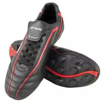 Бутсы футбольные, черн/красн, синтетическая кожа, Размер, 46 (упаковка-пакет), SD500 MSR