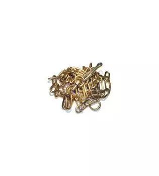 Цепь для собак привязочная 3 м D6 мм карабин + вертлюг + крючок