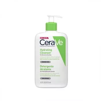 CeraVe Увлажняющий очищающий крем-гель для нормальной и сухой кожи лица и тела, 473 мл