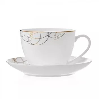 Чайная пара Esprado Leontino 210мл, костяной фарфор