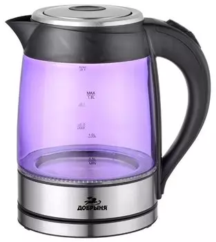 Чайник электрический Добрыня DO-1228v фиолетовый