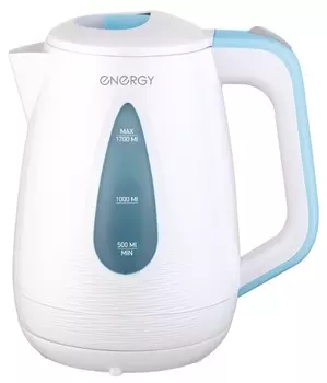 Чайник электрический Energy E-214 белый/голубой