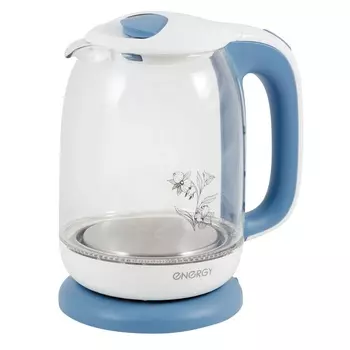 Чайник электрический Energy E-281 белый/голубой