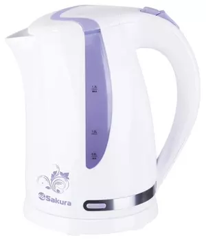 Чайник электрический Sakura SA-2318V белый/сиреневый