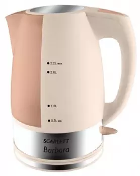 Чайник электрический Scarlett SC-1020 бежевый