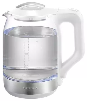 Чайник электрический Supra KES-1890G белый/серебристый