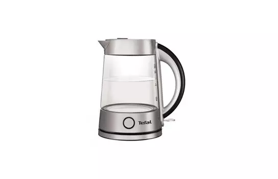 Чайник электрический Tefal KI760D30 1.7л. 2400Вт серебристый (корпус: стекло)