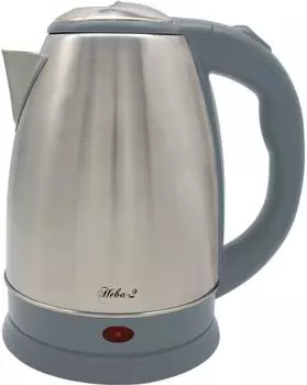 Чайник электрический Великие Реки Нева-2 1.8л. 2000Вт нержавеющая сталь/серый