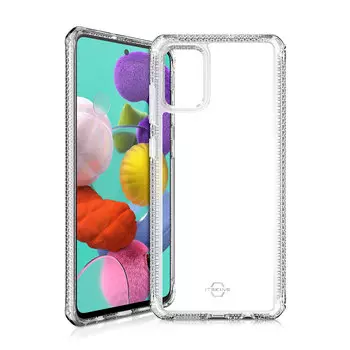 Чехол антибактериальный ITSKINS HYBRID CLEAR для Samsung Galaxy A51 прозрачный