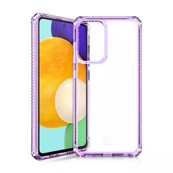 Чехол антибактериальный ITSKINS HYBRID CLEAR для Samsung Galaxy A52 сиреневый/прозрачный