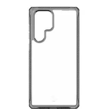 Чехол антибактериальный ITSKINS HYBRID CLEAR для Samsung Galaxy S22 Ultra, черный/прозрачный