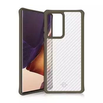 Чехол антибактериальный ITSKINS HYBRID TEK для Samsung Galaxy Note 20 Ultra хаки/прозрачный