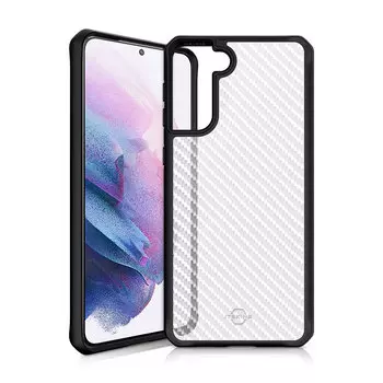 Чехол антибактериальный ITSKINS HYBRID TEK для Samsung Galaxy S21+ чёрный/прозрачный