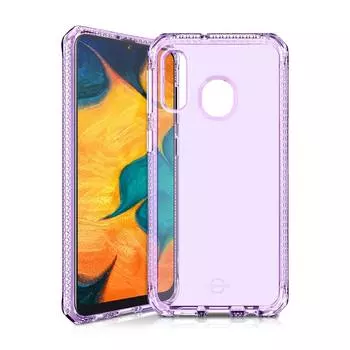 Чехол антибактериальный ITSKINS SPECTRUM CLEAR для Samsung Galaxy A20/A30 сиреневый